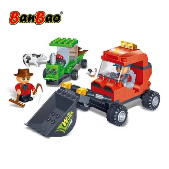 

BanBao 8577 Rich Harvest Grain Harvester Countryside Farm Bricks Educational Building Blocks Model Toys For Kids Children