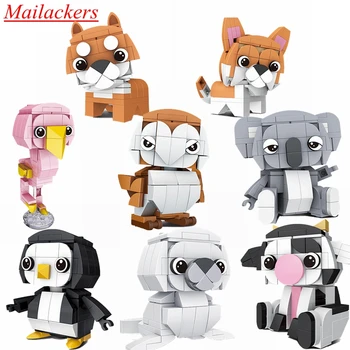 

Animal Sets Cow Owl Bird Penguin Sea Lion Dog Building Blocks Toys For Children Accessories Toy & Hobbies Good Gifts To Send Kid