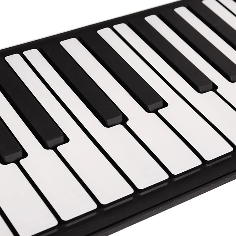 Горячая Профессиональная 88 клавишная Midi электронная клавиатура рулонная пианино силиконовая Гибкая с педалью