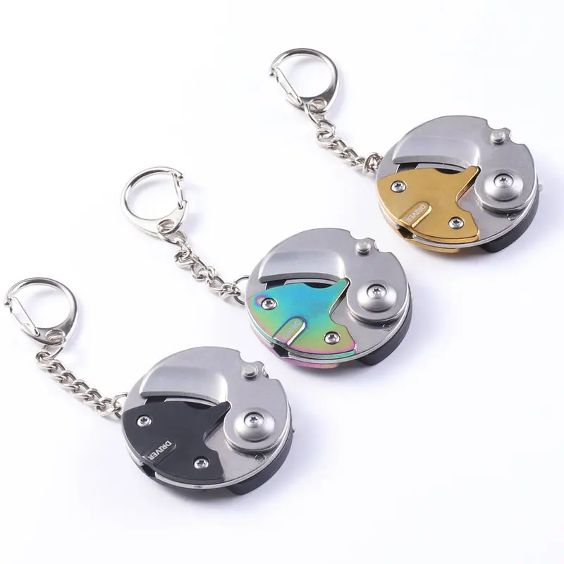 

Keychain Creative mini screwdriver bit portable EDC multi-function folding knife tool set Multitools hand tool set