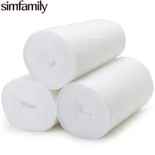 [Simfamily] 1 rollo de forro desechable de bambú, 100 hojas/rollo, cambiadores de pañales desechables biodegradables para bebé de 3 a 36 meses, 3-15Kg