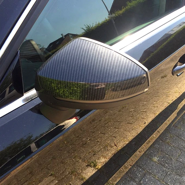 Carbon schwarz Rückspiegel Abdeckungen für Audi A3 Standard Sline S3 RS3 8V  14-20 Fließheck Limousine Coupe ersetzen Seite Spiegel Kappen - AliExpress