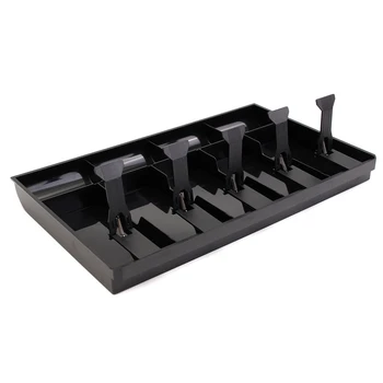 

Money Cash Coin Register Insert Tray Replacement Cashier Drawer Storage Cash Register Tray Box Classify Store Black