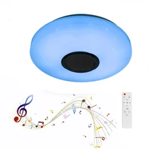 

60W RGB Dimmable Music Ceiling Lamp Remote and APP Control Ceiling Lights for Home Bluetooth Speaker Sleep Party Lighting
