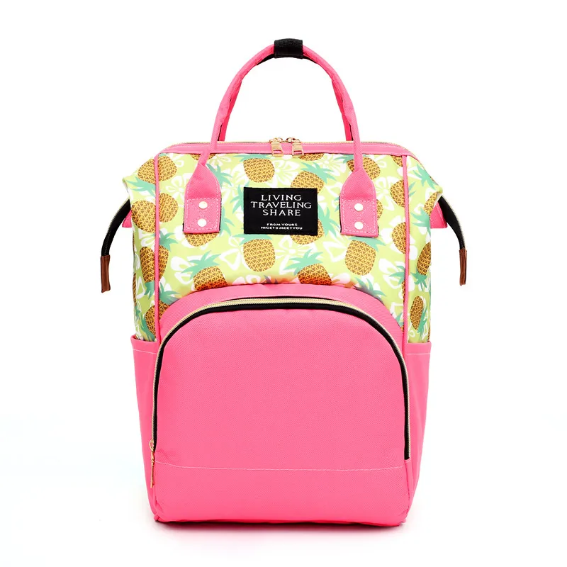 Новая модная сумка для подгузников, рюкзак для мам, Большой Вместительный рюкзак для мам, женский рюкзак для путешествий и покупок, сумка для хранения подгузников - Цвет: A3389-PK