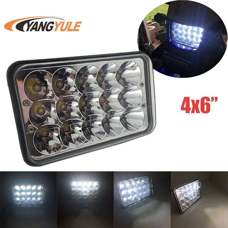 

4x6" LED Light sealed beam headlamp DRL Turn Singal 4x6 inch LED Motorcycle Headlight for Suzuki DRZ Motorbike 1PCS