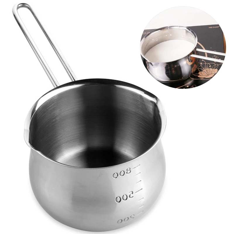 Non-Stick Pan Milk Pot Butter Chocolate Melted Heating Pot Warmer Pan Small Saucepan Cheese Pot With Pour Spouts Non-Stick Pan Milk Pot Butter Chocolate Melted Heating Pot Warmer Pan Small Saucepan Cheese Pot With Pour Spouts