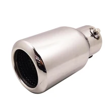 1 Pcs Universal Car Exhaust Muffler Tip Stainless Steel Pipe Trim Modified Car Tail Throat Liner Pipe