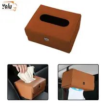 YOLU коробка ткани ПУ Кожаный Автомобильный держатель для салфеток Держатель Солнцезащитный козырек подвесной ящик для хранения для автомобиля универсальные аксессуары для сидений