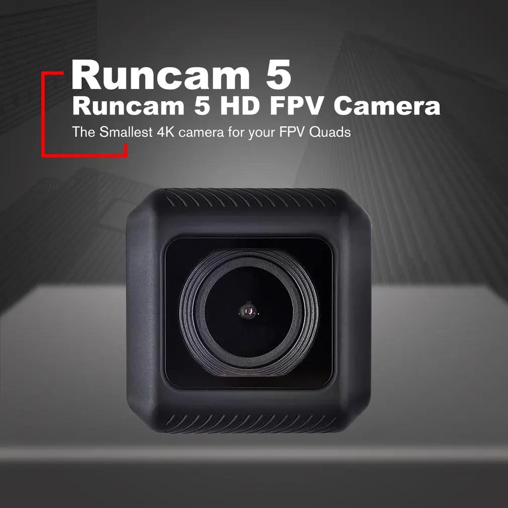 RunCam 5 12MP самая маленькая 4K камера HD Запись 145 градусов NTSC/PAL 16:9/4:3 переключаемая FPV Экшн-камера мини-камера для радиоуправляемого дрона Accs