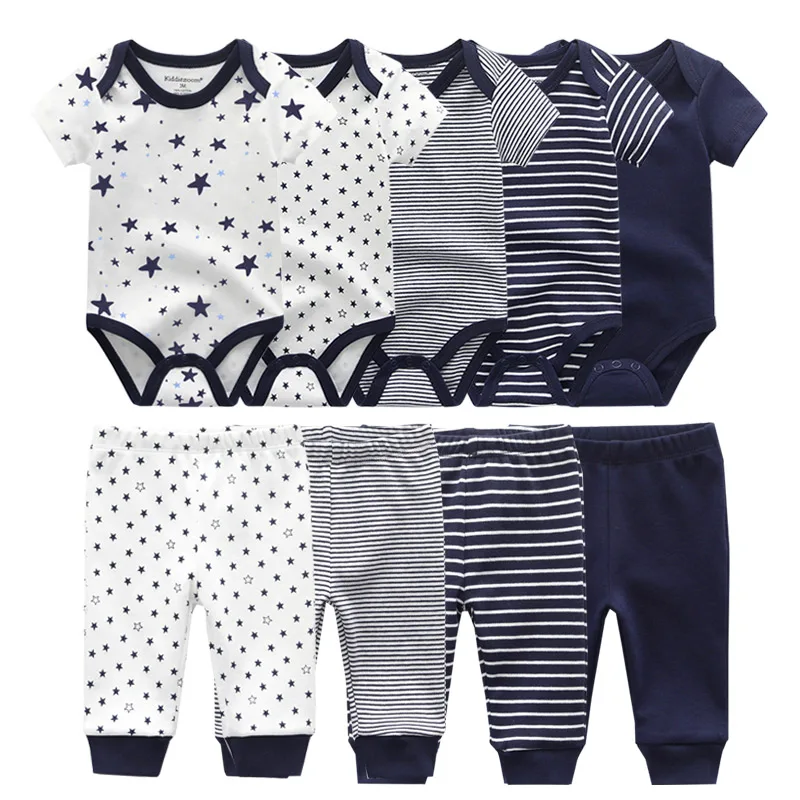 Hot Sale Baby Outfits Romper-Sets Bodysuits Pants Roupas-De-Bebe Girl Newborn Boy Cotton Toddler KJnRXLMe7