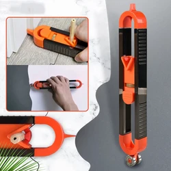 Règle de traçage de profil de forme, duplicateur de jauge de Contour multifonction avec serrure pour carrelage, travail du bois, modèle de copie de mesure 