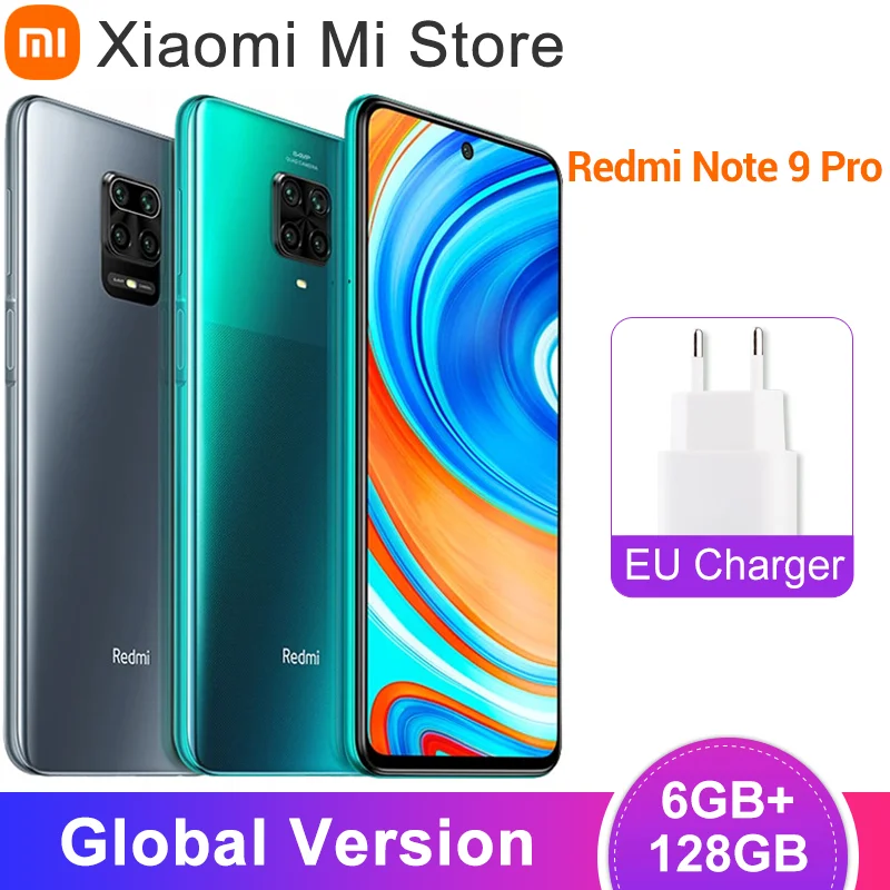 Смартфон Xiaomi Redmi Note 9 Pro 6 ГБ 128 Восьмиядерный процессор Snapdragon 720G экран 67 дюйма