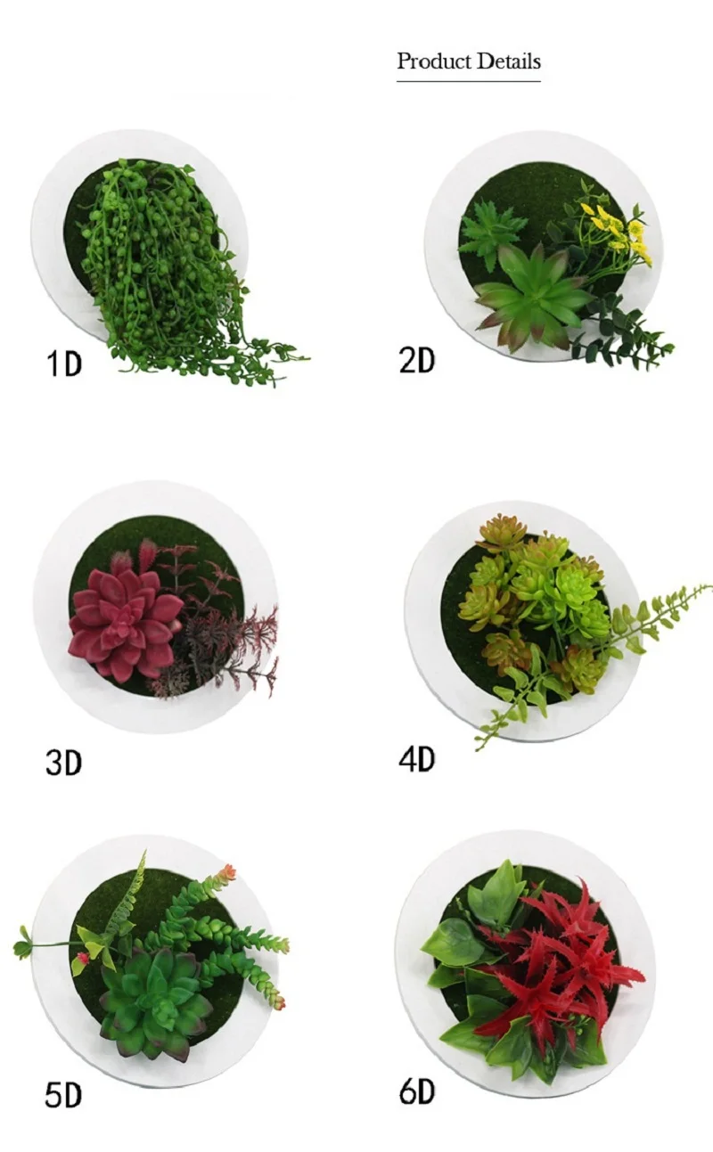 Креативные 3D Искусственные влагозапасающие растения, домашняя Наклейка на стену украшение, цветок из смолы, украшение для гостиной, для магазина, аксессуары