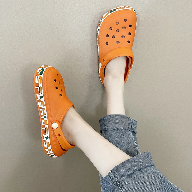 Zapatillas de goma Eva con agujeros para bebé, niño y niña, zapatillas de verano el hogar, playa, jardín, resistentes al desgaste|Zapatillas| - AliExpress