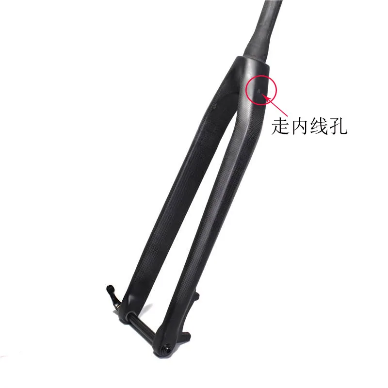 

All Carbon Fiber Mountain Bike Hard Fork Disc Brakes 26-Inch 27.5-Inch 29-Inch Straight Taper Pipe Front Fork Innerline