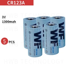 5 шт в упаковке CR123A CR123 CR 123 123A 16340 3V литиевая Батарея одноразовые литий-ионный аккумулятор для красный светодиодный фонарик