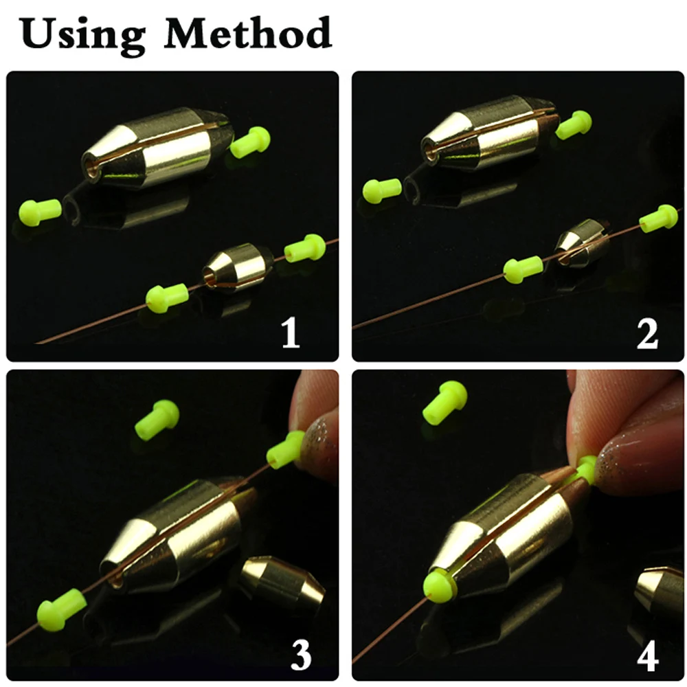 15/20Pcs Copper Raft Fishing Sinkers Fast Enter Water 0.5-3.0# Weight Japan Rock Sea Fishing Lure Accessories Quick Replacement