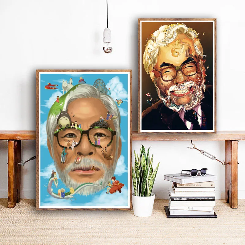 Коллекция фильмов Hayao Miyazaki большой режиссер Художественная Картина на холсте