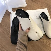 Bailamos Women Split Toe Slippers Tabi Ninja Slip Flats Round Toe Shallow Lazy Slip On Boat Slingback Mules Shoes Soft Loafers - Image 5