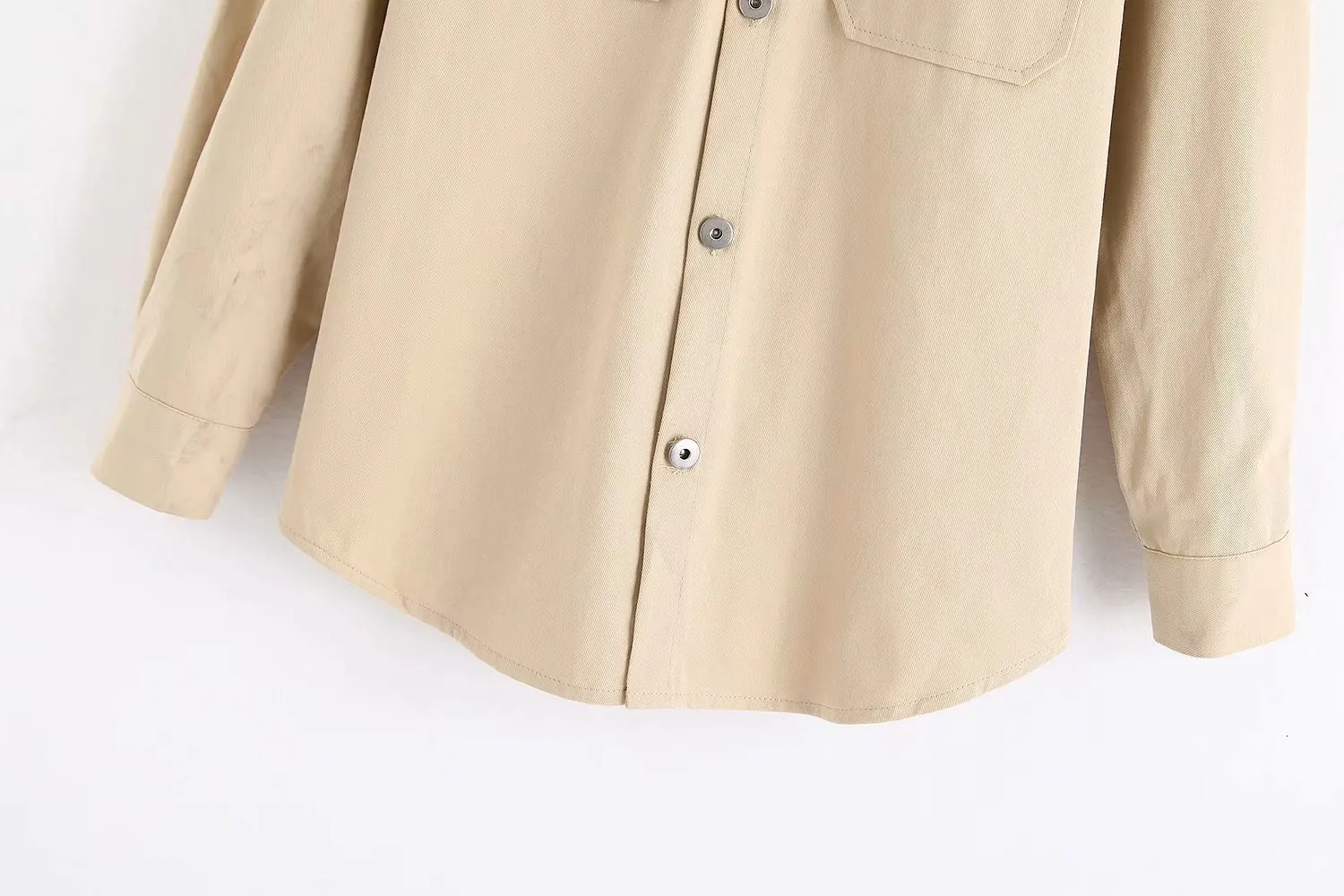 Повседневная рубашка, куртка в деловом стиле, свободное однобортное пальто, осень, женские куртки, jaqueta feminina