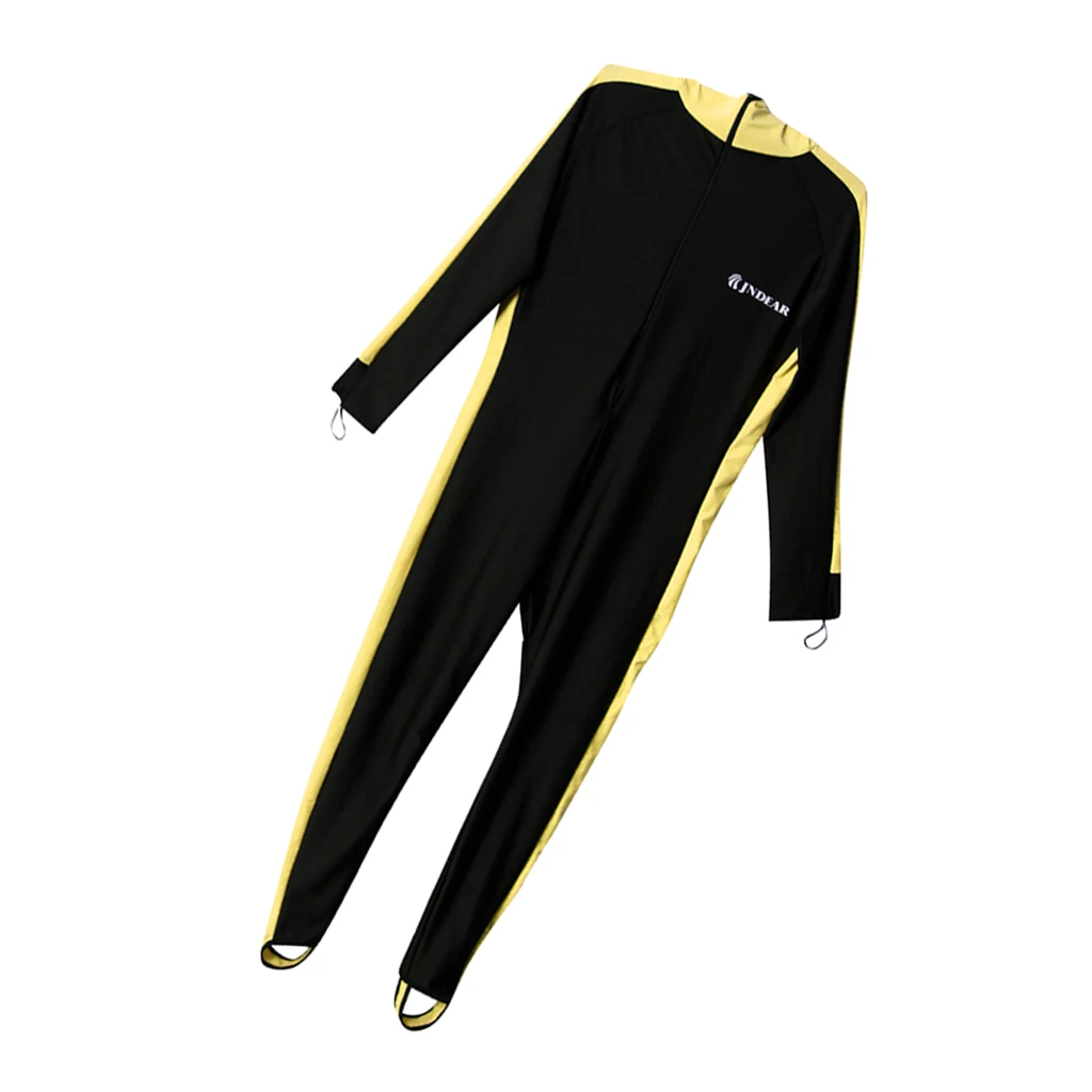 One Piece Men Wetsuit Swimsuit & UV Protection Long Sleeves and Hood- Great for Scuba Diving Paddle Boarding