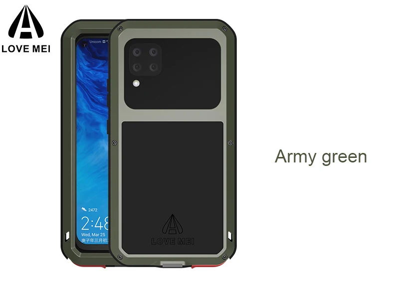 

Lovemei For iphone 13 12 11 Pro Max Shock Dirt Proof Resistant Metal Armor Cover Phone Case For iphone 12 Mini Waterproof Case