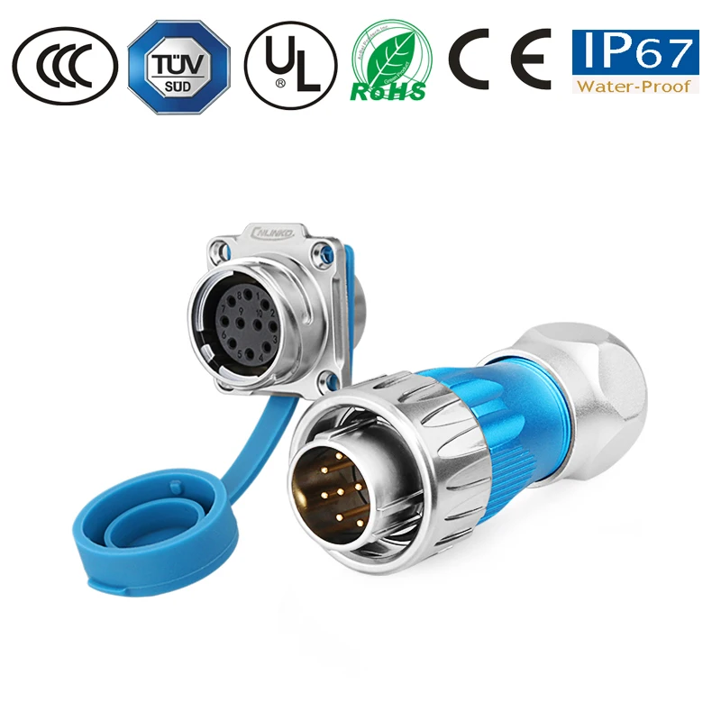 Waterproof connector male plug female socket DH-24 10pin powercon/enclosures for electronics/led lamp/solar /electronics | Обустройство