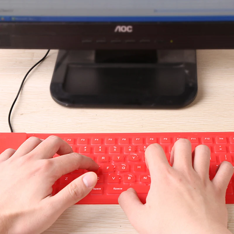 

85 Keys Portable USB Mini Flexible Silicone Soft Keyboard Foldable For Laptop Notebook Silicone Soft Keyboard EJ882017