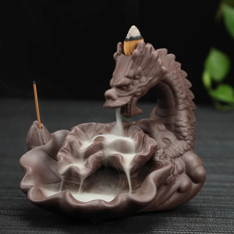 Decoracion Hogar песок Дракон обратная сигарета башня сандаловое дерево ароматерапия печь мебель для дома и офиса - Цвет: see chart