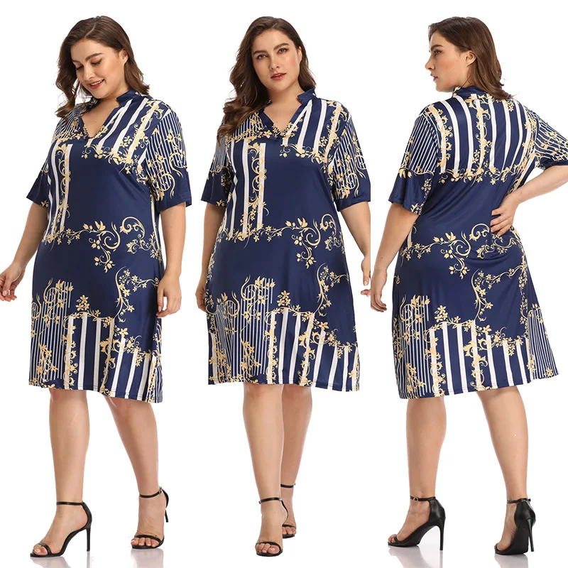 

L-4XL Plus Size Dress Women Bodycon Thin Dresses Summer Big Size Ladies Clothes