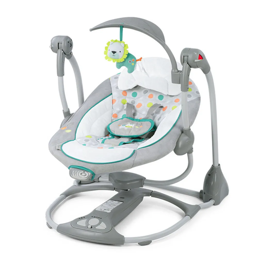 Электрическое детское кресло-качалка, подарок для новорожденных, многофункциональное музыкальное Электрическое Кресло-Качалка, детские качели для детей 0-3 лет - Цвет: Синий