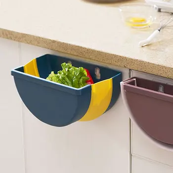 

Fold Wall-mounted Classification Trash Can High Capacity Rubbish Storage Box Car Garbage Bucket Kitchen Kitchenware Storage Case