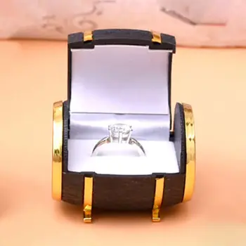 

Wine Barrel Velvet Jewelry Box Wedding Ring Storage Box Jewelry Display Container for Earrings Jewelry Organizer Case