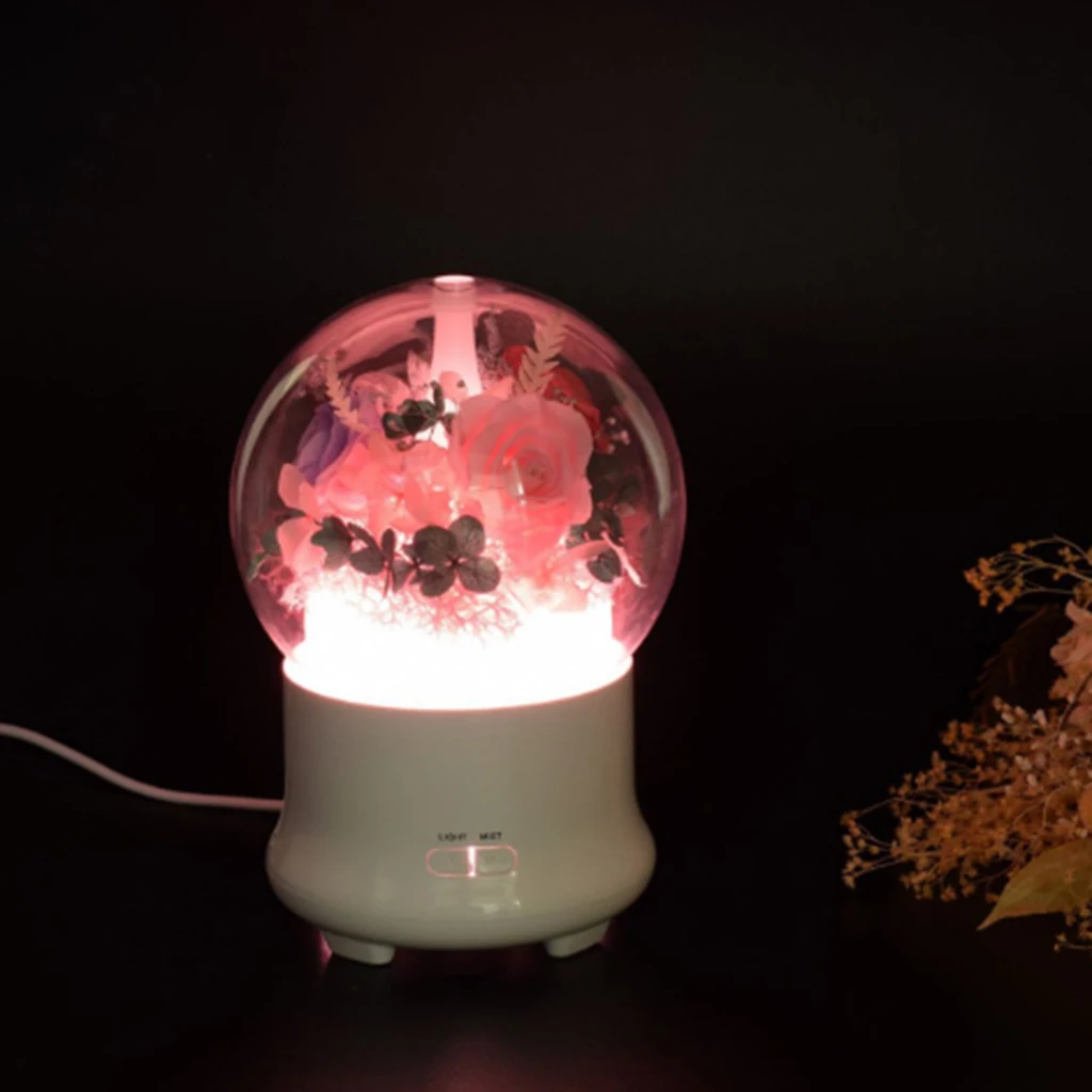Immortal Flower Aroma Diffuser Essential Oil Air Humidifiers Ultrasonic Aromatherapy 7 Color LED Night light Office Home Gift