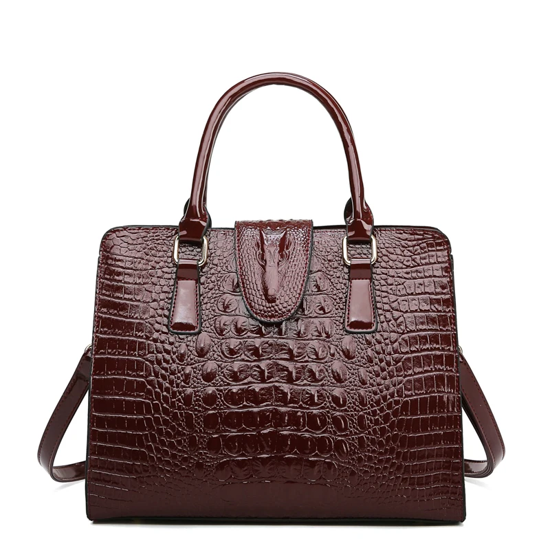 Fashion 2020 Purses And Handbags New 3 Sets Women Crocodile Pattern Leather Shoulder Messenger Bags For | Багаж и сумки