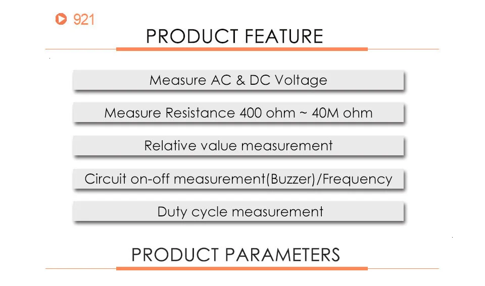 RuoShui VC921 4000 Counts Mini Palm Digital Multimeter Voltage Resistance Capacitance Foldable Multimetro Electrical tester force measuring device