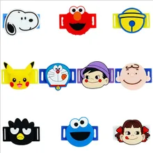 PEKO-chan doraemon Pikachu elmo Cookie monster спортивная обувь аксессуары ПВХ ткань обувь кроссовки шнурки подарок для детей