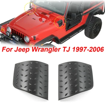 

Set Hood armor corner For Jeep Wrangler TJ 1997-2006 ABS Plastic Car Side