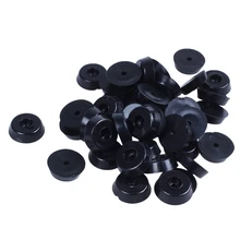 Conical Rubber Furniture Bumper Foot Cover Pad 15 x 18mm 40pcs Black