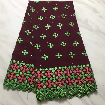

African lace fabric high quality swiss voile lace in switzerland swiss dry cotton lace 5yards nigerian lace fabrics