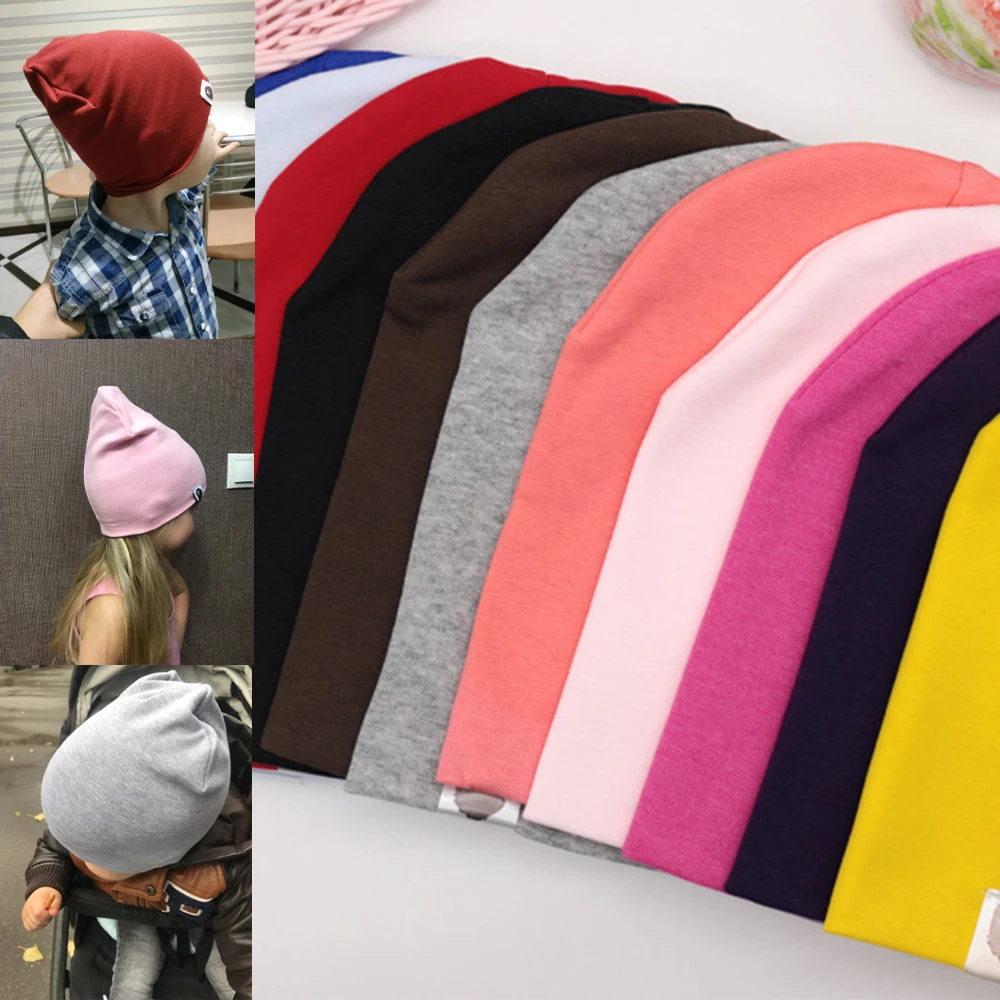 

New Baby Street Dance Hip Hop Hat Cotton Spring Autumn Toddler Hat Scarf for Boys Girls Cap Winter Warm Solid Color Children Hat