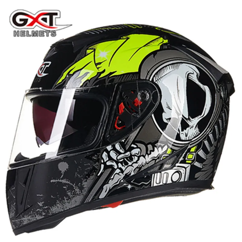 Capacete, Мото шлем GXT 158 гоночный мотоциклетный шлем анфас шлем с двойными линзами шлем для мотокросса мотоциклетный шлем - Цвет: Design 5