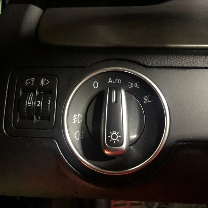 Car Headlight Switch Trim For Volkswagen VW Golf Jett MK5 MK6 Passat B6 B7 CC Touran Tiguan