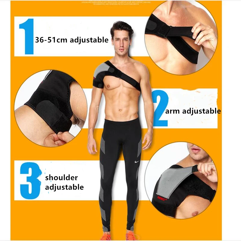 

Tcare 1Pcs Shoulder Brace Adjustable Shoulder Support With Pressure Pad for Injury Prevention, Sprain,Soreness,Tendinitis