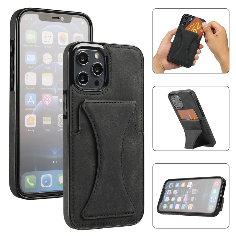 phone dry bag New Case for iPhone 13 Pro Max 11 12 Pro Max XS Max XR 7 8 Plus Funda Card Slot Coque Bracket Protective Phone Case Cover Capa best waterproof phone pouch Cases & Covers