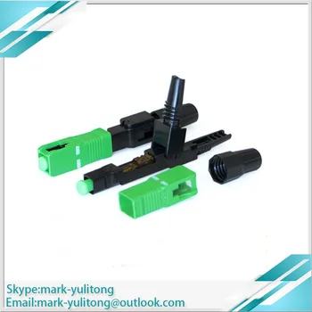 

100PCS FTTH Single Mode SC APC Connector Quick Connector Fiber Optic Quick Connector