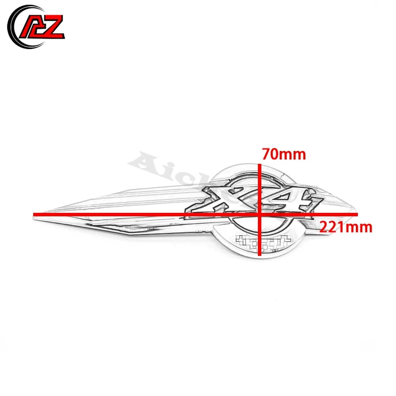 ACZ Мотоцикл 3D эмблема значок наклейка топливный бак наклейка логотип "X4" Наклейка Танк Pad протектор Наклейка для Honda CB1300 X4 1997-2003