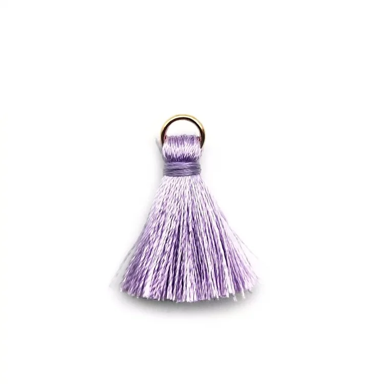 Light Purple 30 шт. красочные мини кисточки бахрома кулон DIY вечерние висячие кольца шнуры кисточки отделка ювелирных изделий серьги одежда Шторы Декор кружево - Цвет: Light Purple