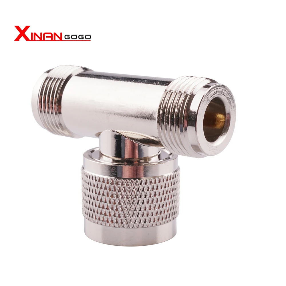N male plug to SMA female jack straight RF connector adapter bydpete